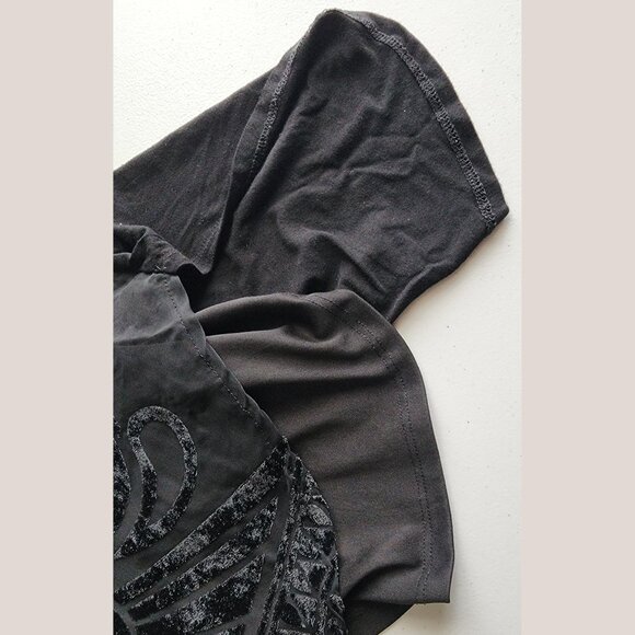 MOSSIMO Black Burnout Velvet Tank Top V Neck | Women's Blouse Shirt - Picture 9 of 9